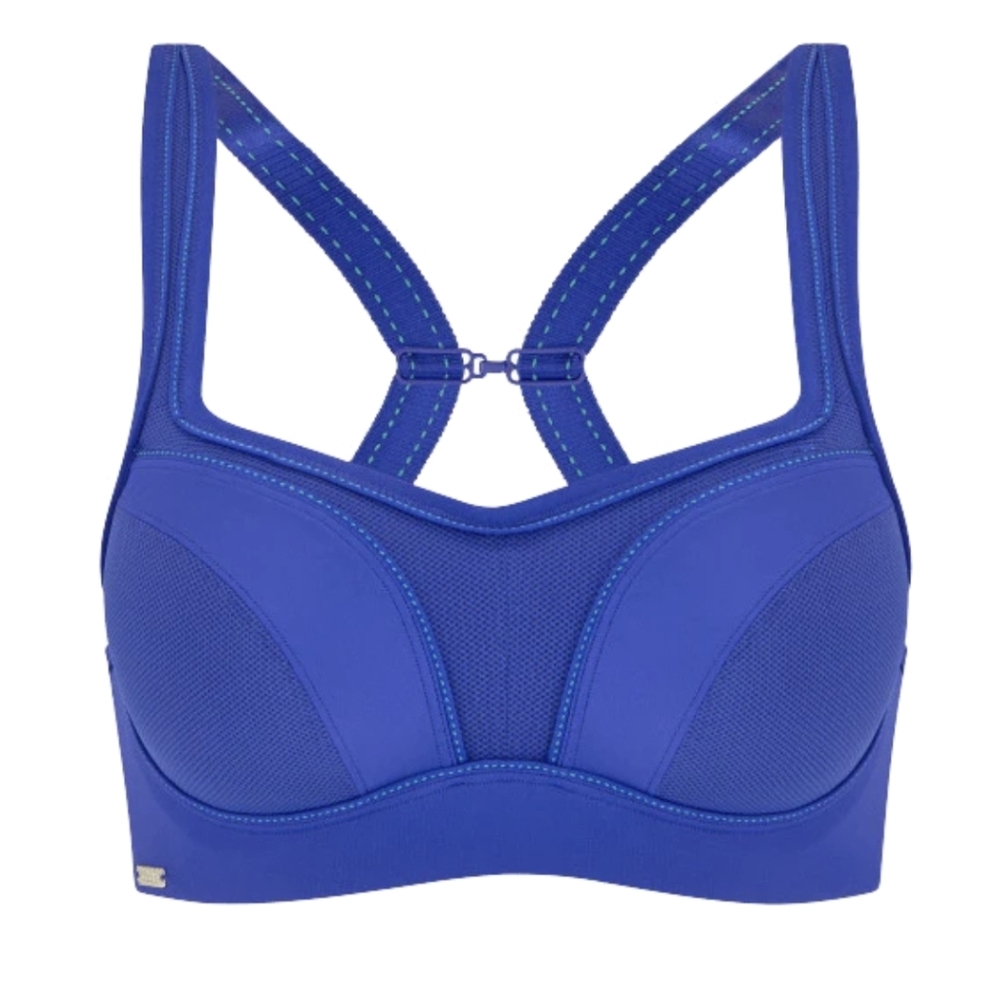 Chantelle High Impact Multi Way Sports Bra Royal Blue 32D